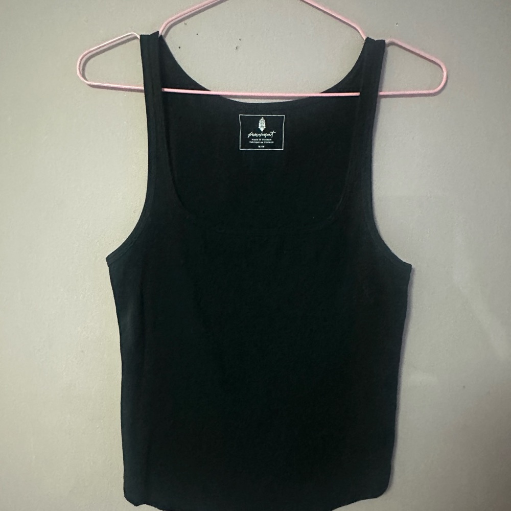 Free People Black Athletic Tank Top